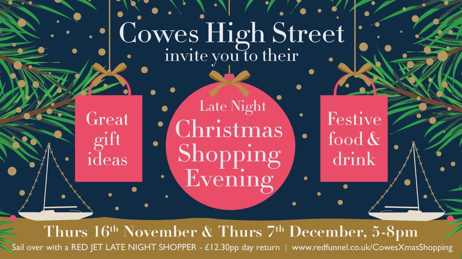 cowes xmas shopping