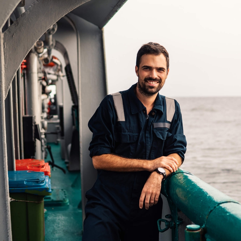 Crew member of a ship