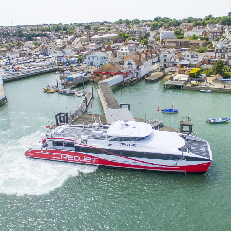 Aerial Image of the ferry