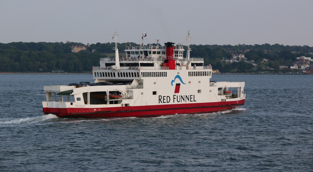 Image of the ferry on the water 