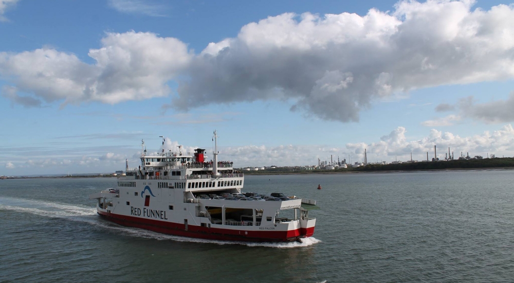 Image of the ferry on the water 