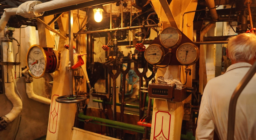 interior of steamship shieldhall