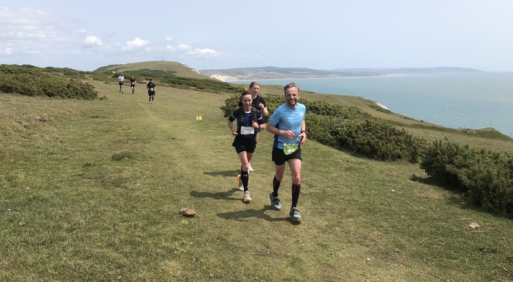 competitors running in countryside