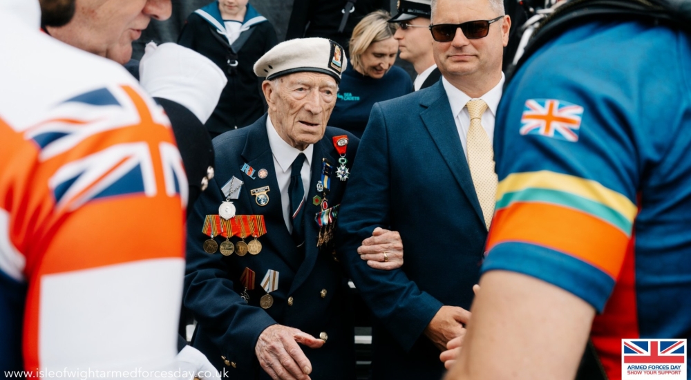 veteran with medals