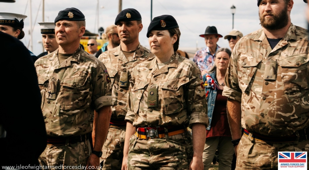 troops in uniform