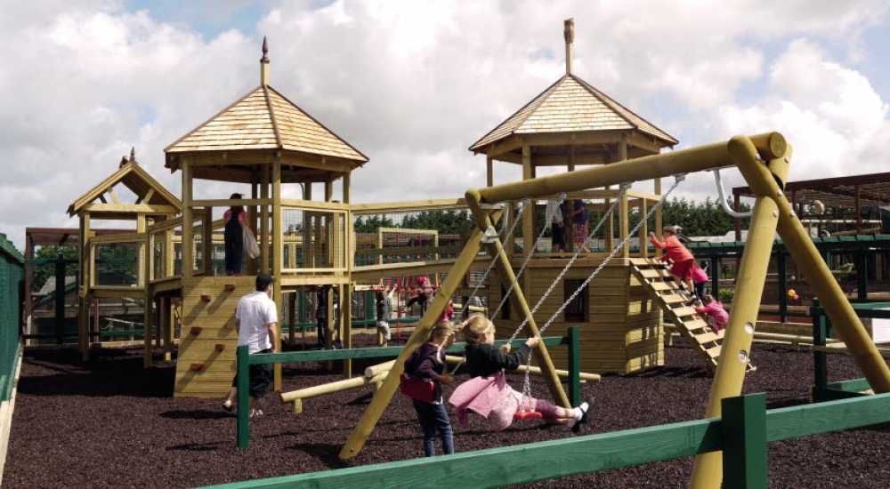 A playground at Monkey Haven