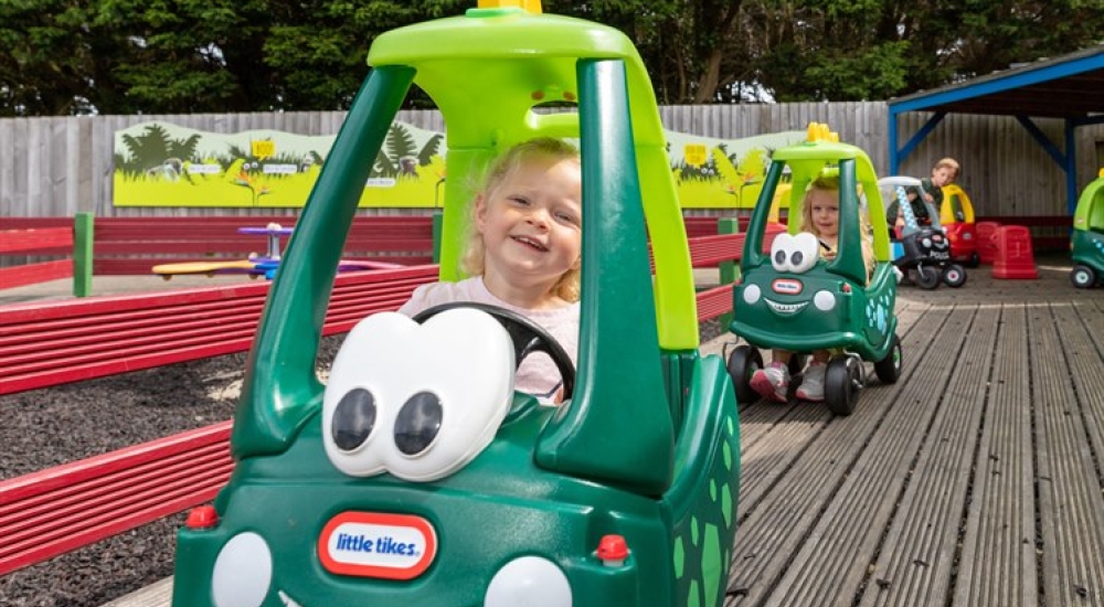 A play area at Monkey Haven