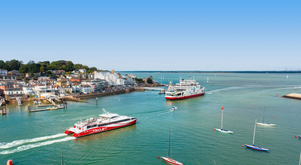 red funnel vessel