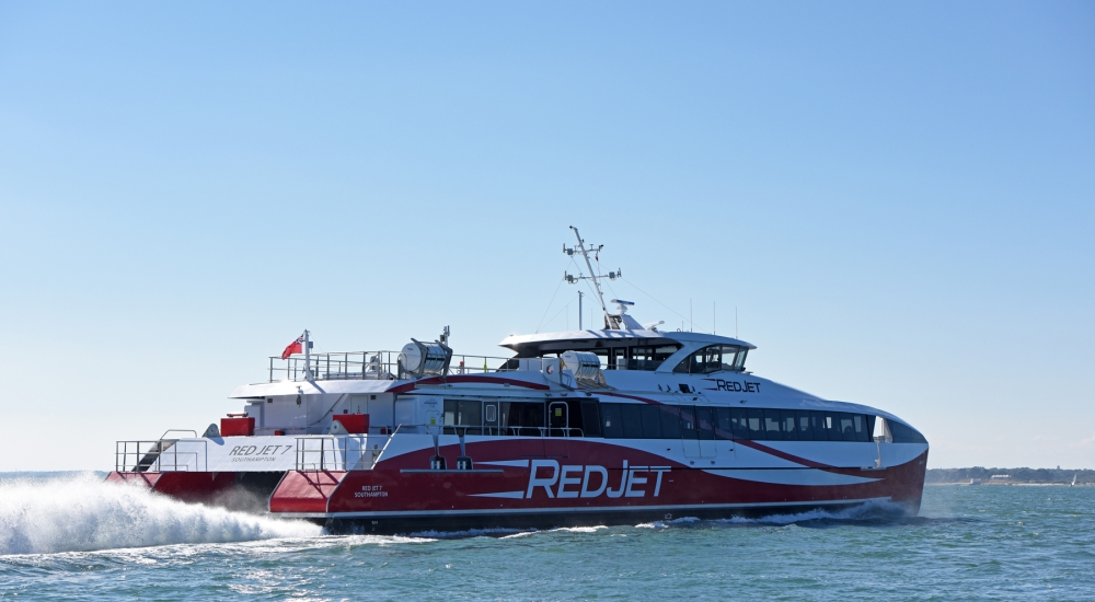 red funnel vessel