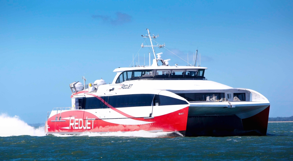 red funnel vessel