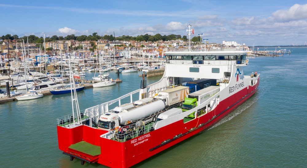 red funnel vessel