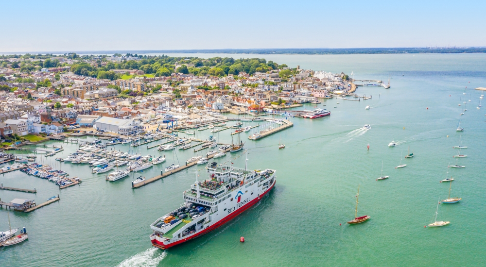 red funnel vessel