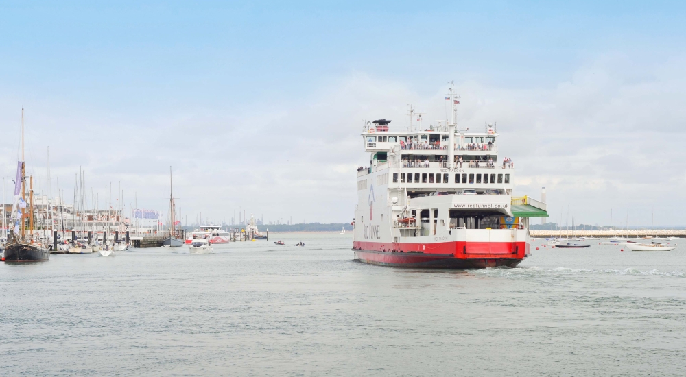 red funnel vessel