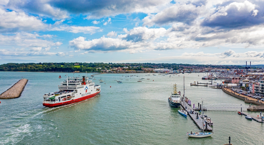 red funnel vessel